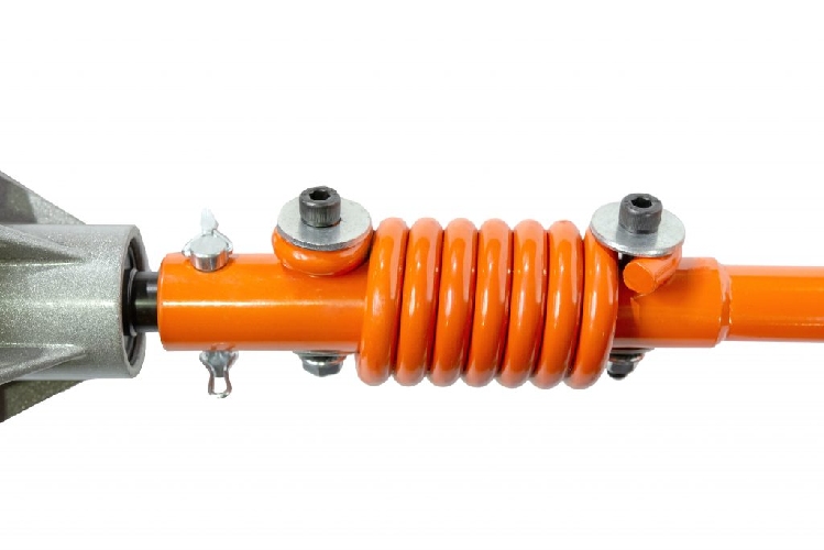 Detalle del Ahoyador/barreno WULKAN 60 cc , 2,8 HP con tres brocas(barrenos)