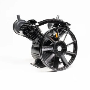 Cabezal de Compresor arreglo en ‘V’, 3HP con fondo blanco