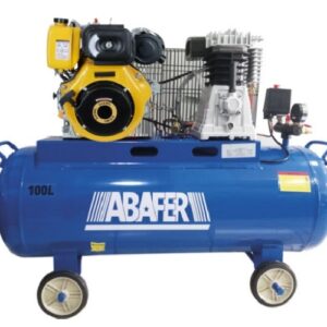 Compresor Autónomo 100 litros 6,0 HP DIESEL con fondo blanco