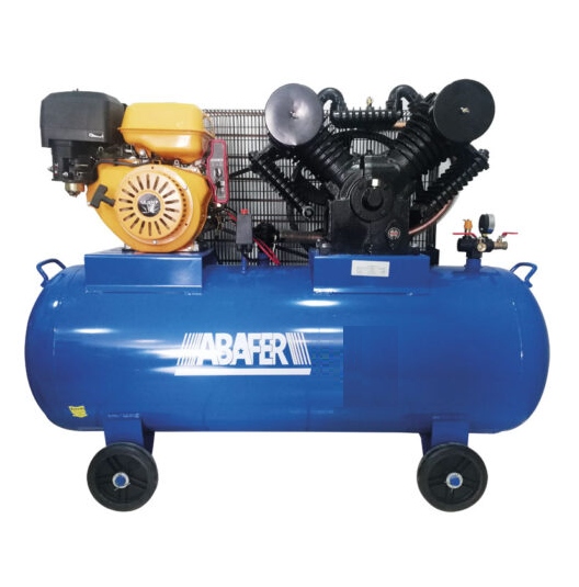 Compresor Autónomo 300 litros 13,0 HP GASOLINA con fondo blanco