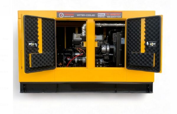 Generador Diesel Insonoro Trifásico15 KVA detalle del interior