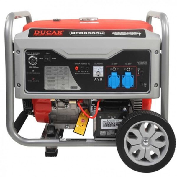 Generador bencinero monofásico DUCAR DFD 6500H 5.500 watts