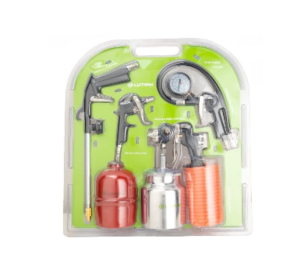 Kit de Pistolas de Pintar y Pulverizadora por 5pcs Lutian