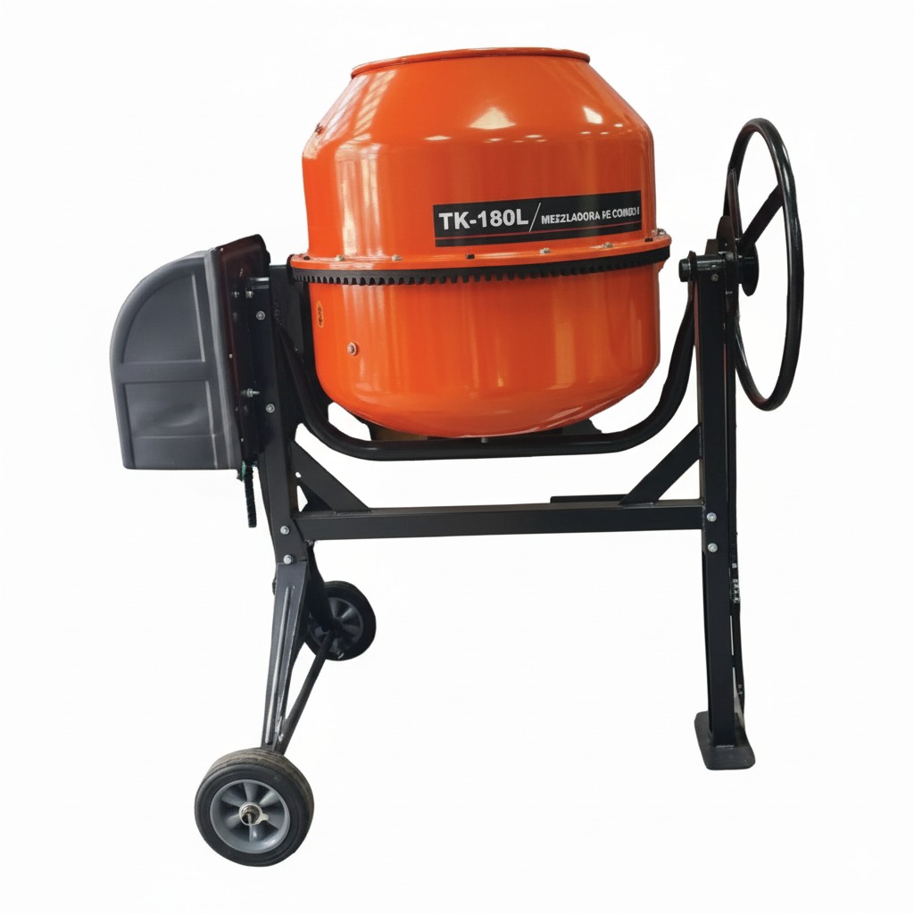 Betonera de Volteo Lateral de 140 litros 0.88 HP Eléctrica